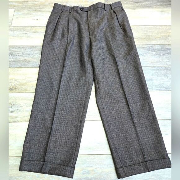 Zanella Men's Brian 100% wool trousers size 38 short - Picture 1 of 9